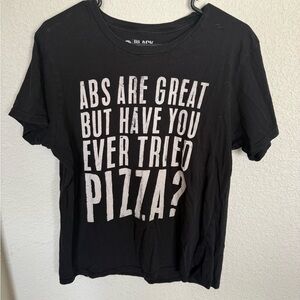 Black Matter Black Tee with White Slogan